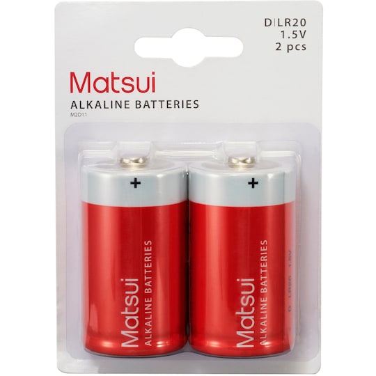 Matsui Batterier D (2 stk)