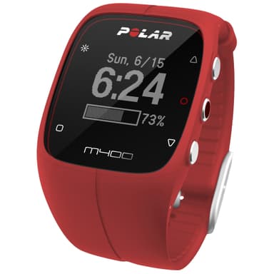 Polar M400 treningsklokke (rød)