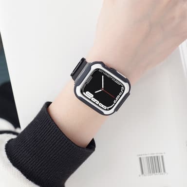 Beskyttelsesveske Silikon/TPU Hvit 40/41mm Apple Watch SE/4/5/6/7/8