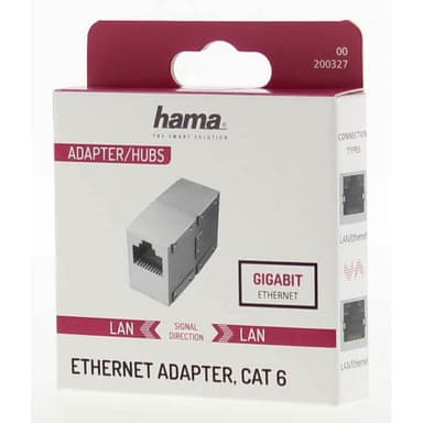 HAMA Adapter Nettverk CAT6 1 Gbit/s