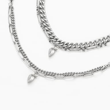 Magnet Love Armbånd 2-Pak Sølv