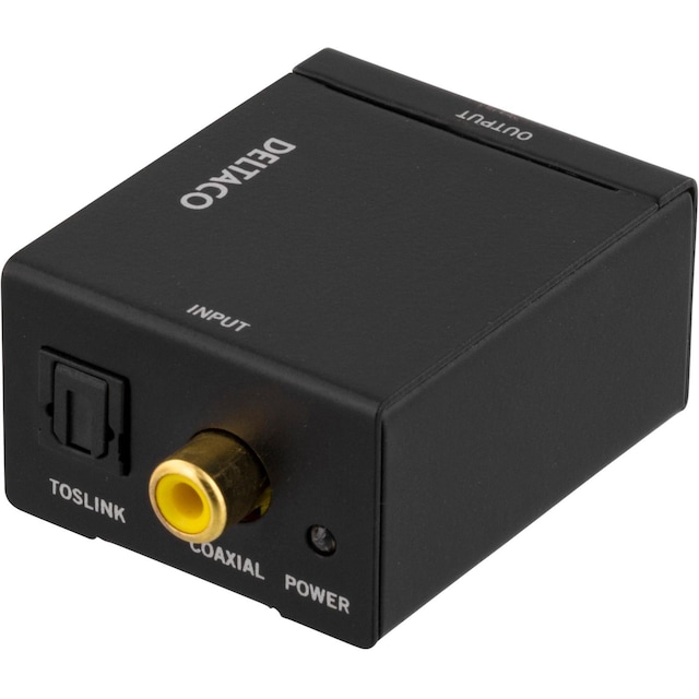 deltaco Sound converter digital>analog S/PDIF coaxial Toslink>2xRCA