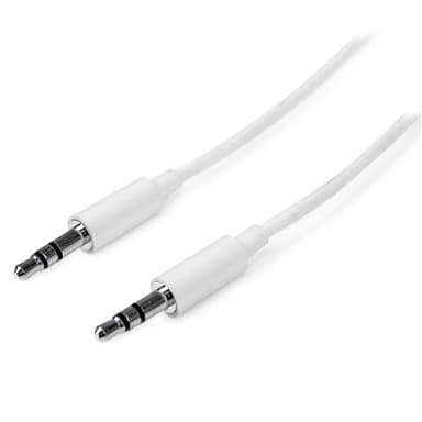 StarTech.com MU3MMMSWH, 3.5mm, Hankjønn, 3.5mm, Hankjønn, 3 m, Hvit