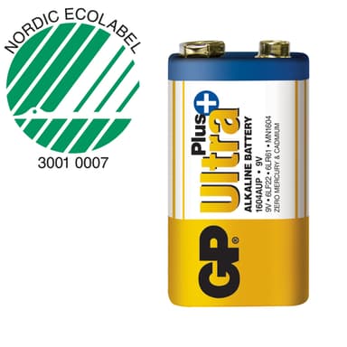 Ultra Plus Alkaline 9V 1-pakke