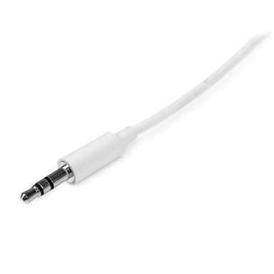 StarTech.com MU3MMMSWH, 3.5mm, Hankjønn, 3.5mm, Hankjønn, 3 m, Hvit