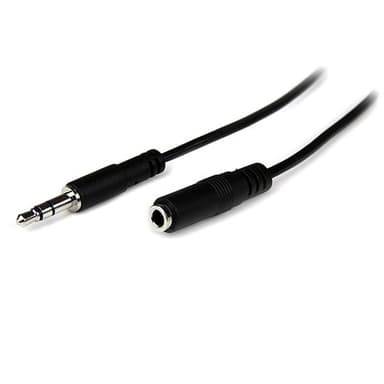 StarTech.com 1m 3.5mm, 3,5mm, Hankoppling, 3,5mm, Honkoppling, 1 m, Svart