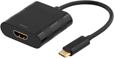 USB-C to HDMI adapter, USB type C male - HDMI female, black