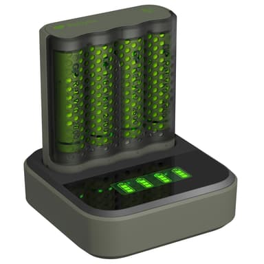 ReCyko 1. M451 lader USB-dokkingstasjon D451 + 4xAA