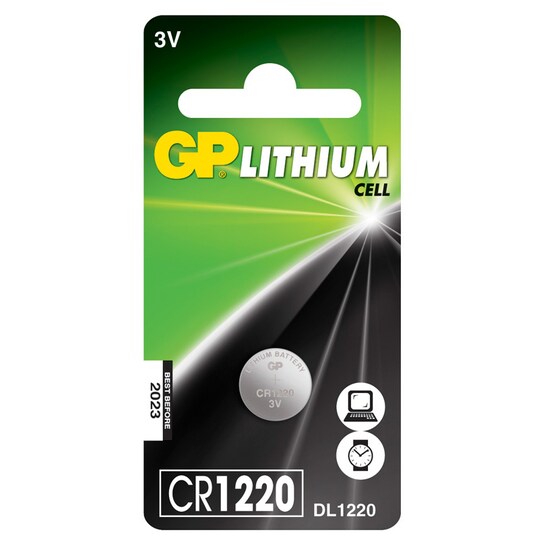 CR1220 3V 35mAh litium
