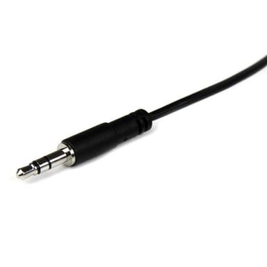 StarTech.com 1m 3.5mm, 3,5mm, Hankoppling, 3,5mm, Honkoppling, 1 m, Svart