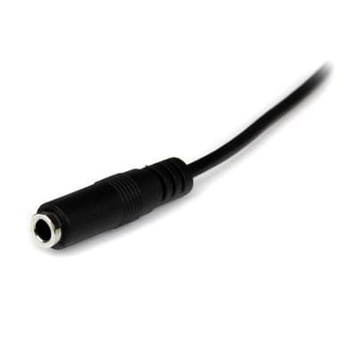 StarTech.com 1m 3.5mm, 3,5mm, Hankoppling, 3,5mm, Honkoppling, 1 m, Svart