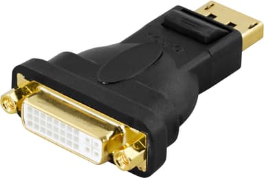 DisplayPort>DVI-D singlelink adapter, 20pin male to 24+5-pin