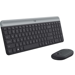 Logitech MK470 Slim Combo datamus og tastatur (grafitt)
