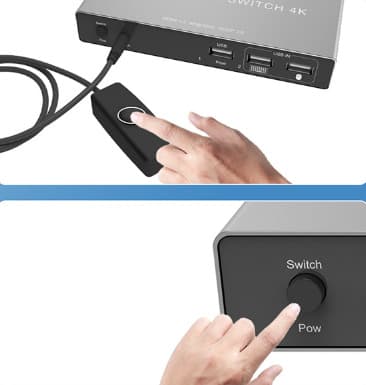 HDMI Switch 2 i 1 ut 8K   60Hz Sølv