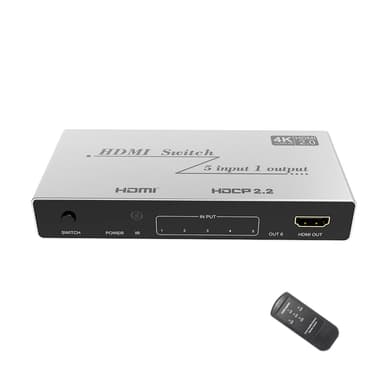 HDMI-svitsj 5 i 1 ut 4K   60Hz Sølv