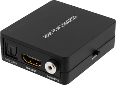 DELTACO Signalomvandlare frÕn HDMI till kompositvideo, svart