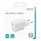 DELTACO USB wall charger, 1x USB-C, 20 W, PD, white