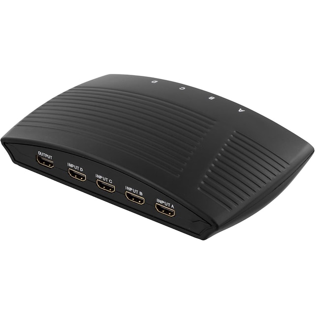 deltaco Manual HDMI switch 4 inputs>one output FullHD 60Hz 19pin fe