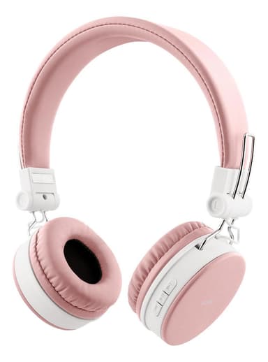 BT200 Foldable on-ear BT headset, 3.5 mm, pink