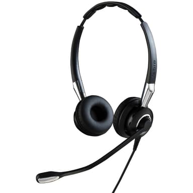 Jabra Biz 2400 II QD Duo NC, Koblet med ledninger (ikke trådløs), Kontor/kunde