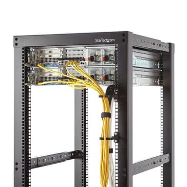 StarTech.com CMHOOK1U, Kabelring, Sort, Stål, 1U, EIA RS310-D, CE, TAA, REACH