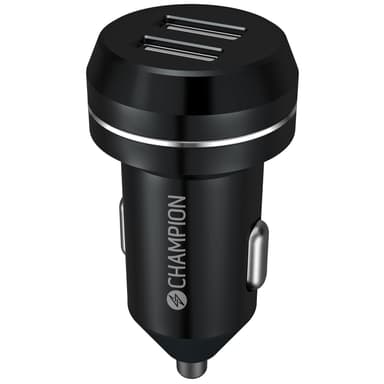 Champion Billader 24W 2-Port Sort