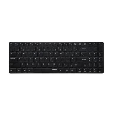RAPOO Keyboard Ultra Slim E9110 Multi-Mode Trådløs Svart