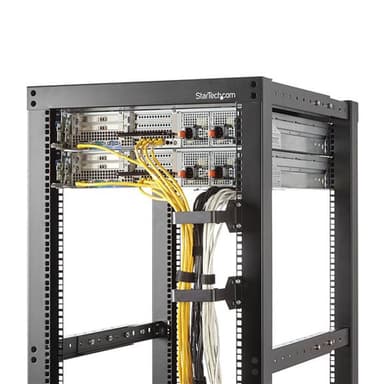 StarTech.com CMHOOKMW, Kabelring, Sort, Stål, 1.5U, EIA RS310-D, CE, TAA, REACH