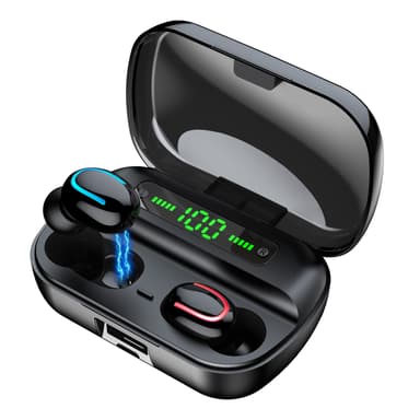 Trådløse hodetelefoner Bluetooth 5.1 Sort