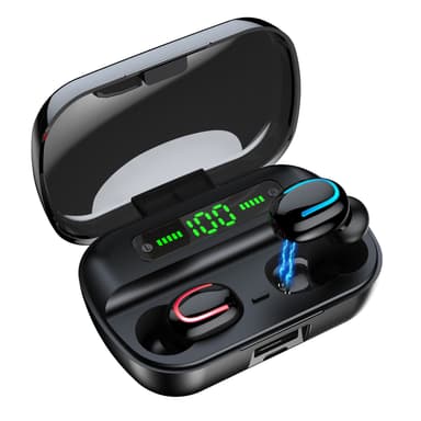 Trådløse hodetelefoner Bluetooth 5.1 Sort