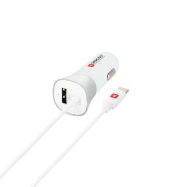 USB-billaddare med Typ-C-kabel (2.0)