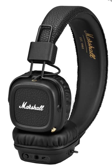 Marshall Major II on-ear trådløse hodetelefoner (sort)