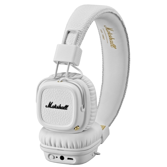 Marshall Major II on-ear trådløse hodetelefoner (hvit)