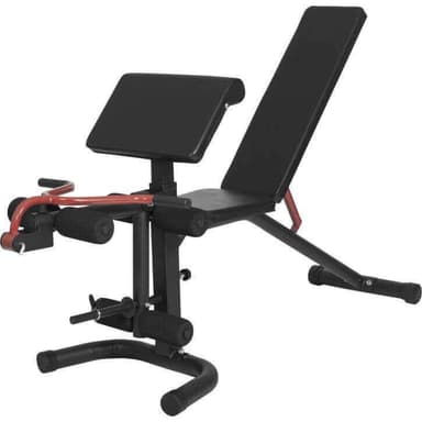 Gorilla Sports Träningsbänk Multibänk - Integrerad biceps, sit-up