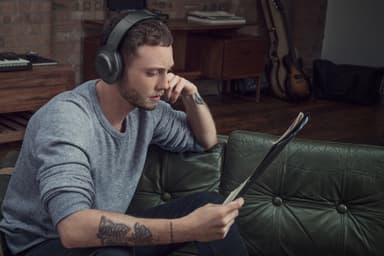 Sony MDR-100ABNB around-ear hodetelefoner (sort)