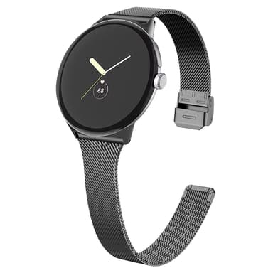 Klokkebånd i rustfritt stål Sort Google Pixel Watch