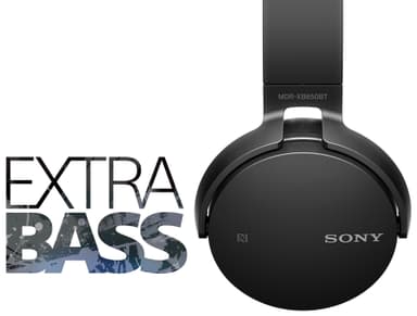 Sony MDR-XB650BT trådløse on-ear-hodetelefoner (sort)