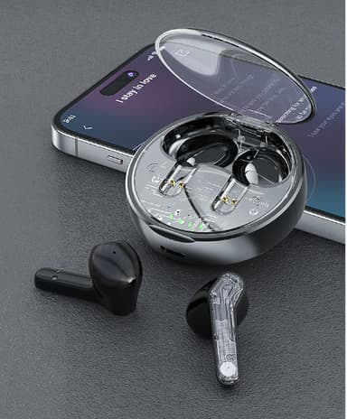 Trådløse ørepropper Bluetooth 5.2 Hvit
