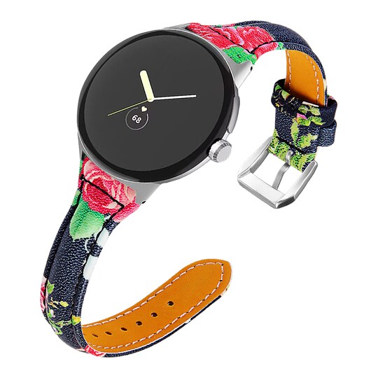 Klokkebånd i ekte skinn Flerfarget Google Pixel Watch