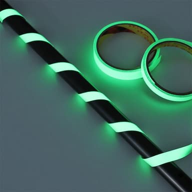 Fluorescerende tape for hjemmedekorasjoner Advarsel Grønn 2 cm/3 m