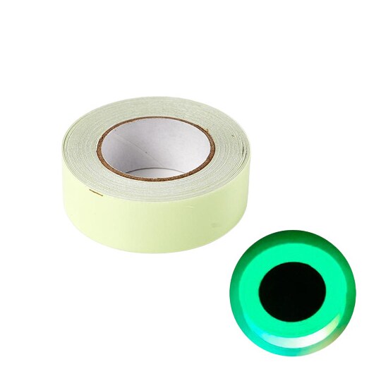 Fluorescerende tape for hjemmedekorasjoner Advarsel Grønn 1.2 cm/3 m