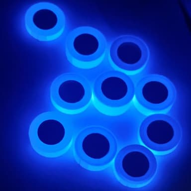 Fluorescerende tape for hjemmedekorasjoner Advarsel Blå 1.2 cm/3 m