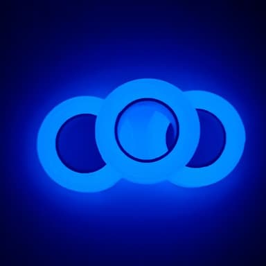 Fluorescerende tape for hjemmedekorasjoner Advarsel Blå 1 cm/3 m