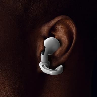 Anti-skli ørekroker for trådløse øretelefoner 1 par Svart Apple Airpods 1/2/Pro2/Pro3