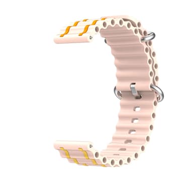 Klokkebånd silikon Rosa 22 mm