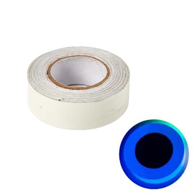 Fluorescerende tape for hjemmedekorasjoner Advarsel Blå 1 cm/3 m
