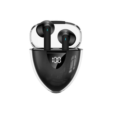 Støyreduserende trådløse ørepropper Bluetooth 5.3 RGB Sort