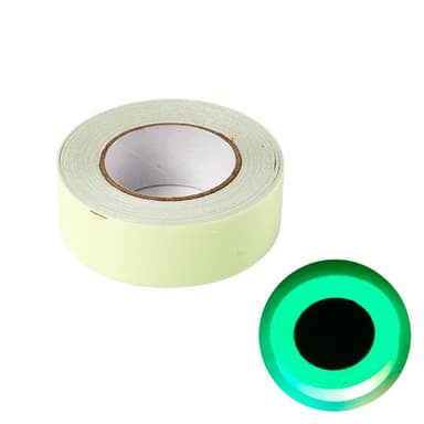 Fluorescerende tape for hjemmedekorasjoner Advarsel Grønn 1 cm/3 m