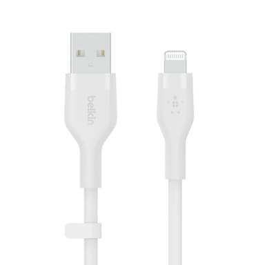 Belkin Cbl Scicone USB-A LTG 2M blc, 2 m, USB A, USB C/Lightning, Hvit