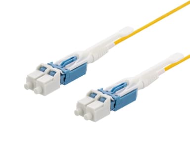 DELTACO LC-LC, Push/Pull-tab, duplex, OS2, 3m
